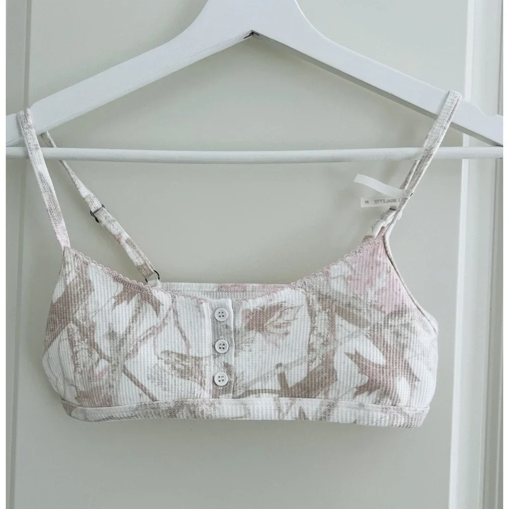 NEW Aeropostale Bra Bralette Womens Waffle Size M
